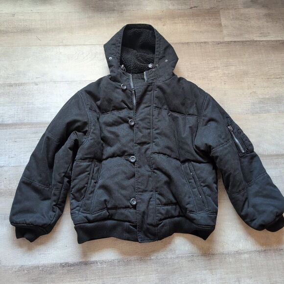Schott NYC Sherpa Lined Jacket Mens XL Full Zip Black - Picture 1 of 14